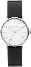 Jacob Jensen 170 Horloge Nordic titanium-veganleder zwart-wit 32 mm
