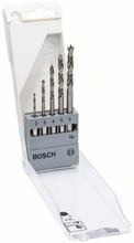 Träborrsats 5 delar 1/4" sexkantsskaft HSS Bosch