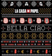 Money Heist Bella Ciao Unisex Christmas Sweatshirt - Black - S