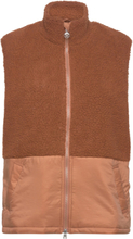 Lecce Vest Sport Quilted Vests Brown Daily Sports