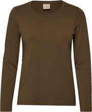 B. Copenhagen T-Shirt L/S T-shirts & Tops Long-sleeved Brun Brandtex*Betinget Tilbud