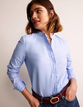 Phoebe Hemd aus Baumwolle Damen Boden, Blau Oxford
