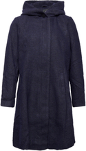 Mcharlene, L/S, Coat Outerwear Coats Winter Coats Marineblå Zizzi*Betinget Tilbud