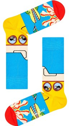 Happy socks Strømper Beatles Yellow Submarine Sock Blå bomuld Str 36/40