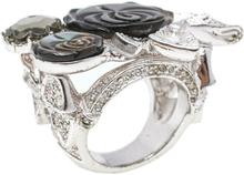 Pre-eid Tone Crystal Bow Detail Cocktail Ring