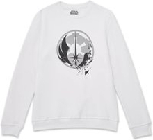 Star Wars Fractured Logos Sweatshirt - White - XS
