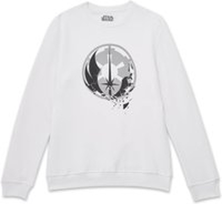 Star Wars Fractured Logos Sweatshirt - White - S