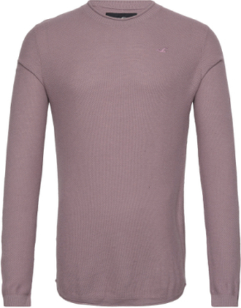 Hco. Guys Sweaters Tops Knitwear Round Necks Purple Hollister