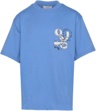 Bari Tee Tops T-Kortærmet Skjorte Blue Grunt