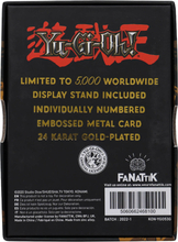 Yu Gi Oh! Limited Edition 24K Gold Plated Collectible Celtic Guardian by Fanattik