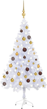 vidaXL Albero Natale Artificiale con LED e Palline 120 cm 230 Rami