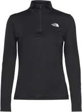 W Flex 1/4 Zip - Eu Sport Sweatshirts & Hoodies Fleeces & Midlayers Black The North Face