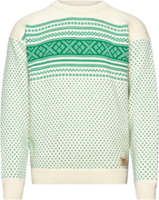 Valløy Masculine Sweater Tops Knitwear Round Necks Green Dale Of Norway