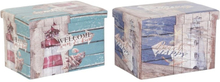 Allsidig låda DKD Home Decor 59 x 40 x 40 cm Polyuretan Multicolour Papp Medelhavs (2 antal)