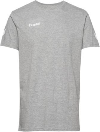 Hmlgo Cotton T-Shirt S/S T-shirts Short-sleeved Grå Hummel*Betinget Tilbud