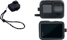 GoPro Hero 9 / 10 Black Silicone Beskyttelseshus & Wrist Strap Pakke til GoPro & DJI Osmo
