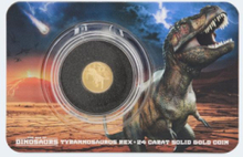 Sammlermünzen Reppa Age of Dinosaurs Thyrannosaurus Rex