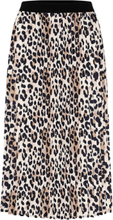 Cubetty Leopard Skirt Knælang Nederdel Multi/patterned Culture
