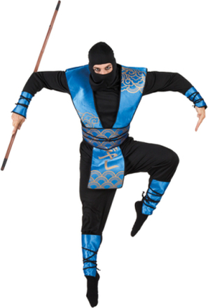 Svart och Blå Ninjadräkt till Man