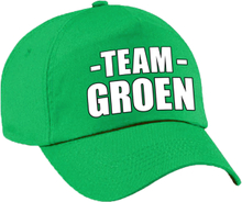 Sportdag team groen pet volwassenen