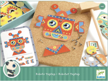 Robots Tap Tap Toys Creativity Drawing & Crafts Craft Craft Sets Multi/mønstret Djeco*Betinget Tilbud
