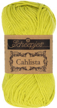 Scheepjes Cahlista Garn Unicolor 245 Green Yellow