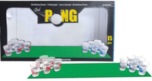 Shot Pong - med 12 Shotglass, 2 Baller og en Grønn Matte