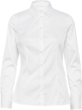 The Fitted Shirt Langermet Skjorte Hvit HUGO*Betinget Tilbud