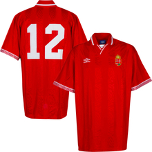 Hongarije Shirt Thuis 1992-1994 + Nummer 12 - Maat L