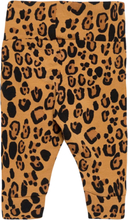 Basic Leopard Nb Leggings Bottoms Trousers Beige Mini Rodini