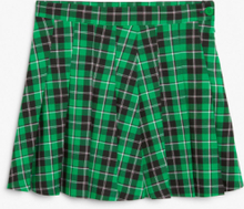 Pleated mini skirt - Green