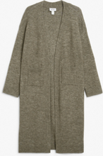 Long soft knit cardigan - Grey