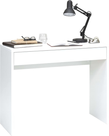 FMD Skrivebord med bred skuff 100x40x80 cm hvit