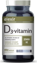 D3-vitamin 2500 IE 180 kapsler