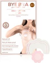 Bye Bra - Breast Lift & Silk Nipple Covers A-C 3 Pairs