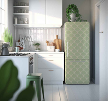 Groene geometrie koelkast sticker