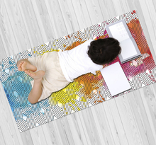 Multicolor Geometrisch Patroon Moderne vinyl tapijt