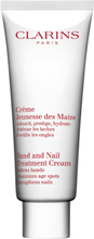 Clarins Hand And Nail Treatment Cream 100 Ml Beauty WOMEN Skin Care Hand Care Hand Cream Nude Clarins*Betinget Tilbud
