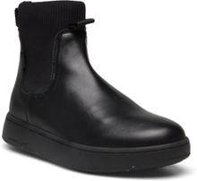 Taylor Leather Shoes Chelsea Boots Sock Boots Ankle Boot - Flat Svart WODEN*Betinget Tilbud