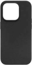 Linocell Rubber case för iPhone 15 Pro Svart