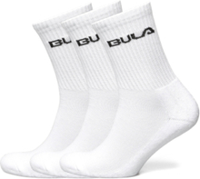 Classic Socks 3Pk Sport Socks Regular Socks White Bula