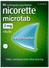 Nicorette Microtab resoriblett sublingual 2 mg 90 st