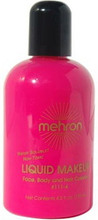 Liquid Mehron Makeup for Face, Body & Hair - 30 ml - Fluorescent Glow Orange (UV/BLACK LIGHT-Smink)