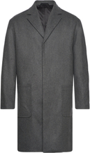 Modern Wool Blend Coat Uldfrakke Frakke Grey Calvin Klein
