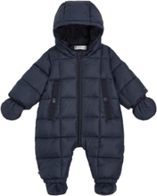 Baby Monotype Tape Ski Suit Outerwear Coveralls Snow/ski Coveralls & Sets Marineblå Tommy Hilfiger*Betinget Tilbud