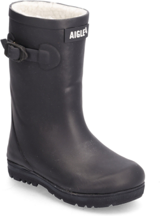 Ai Woody-Pop Fur 2 Marine Shoes Rubberboots High Rubberboots Lined Rubberboots Marineblå Aigle*Betinget Tilbud