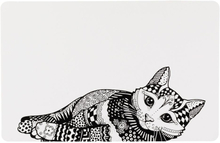 Trixie Napfunterlage Katze - L 44 × B 28 cm