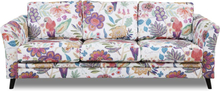 Ekerö 3-sits soffa i blommigt tyg - Eden Parrot White/Purple