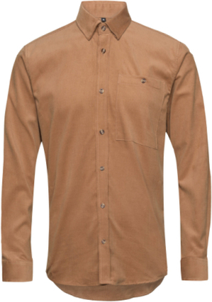 Cordbbstoke Shirt Skjorte Uformell Beige Bruuns Bazaar*Betinget Tilbud