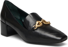 Jessa Heeled Loafer 45Mm Shoes Heels Heeled Loafers Black Tory Burch